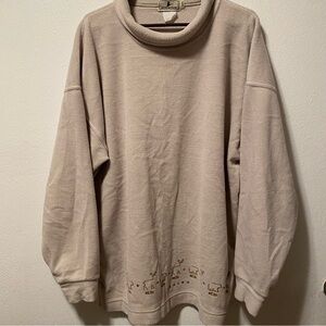 Attraction‎ Sweatshirt Women’s Size XL Cowl Neck Pull Over Alaska Print